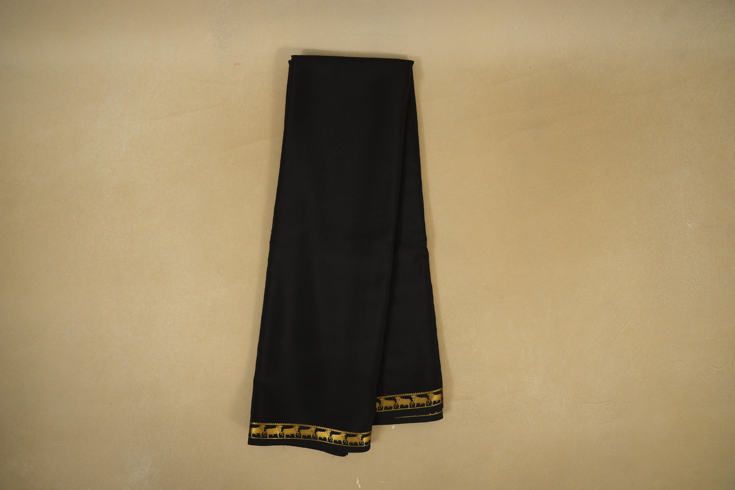 Online Black Mysore Silk Saree 