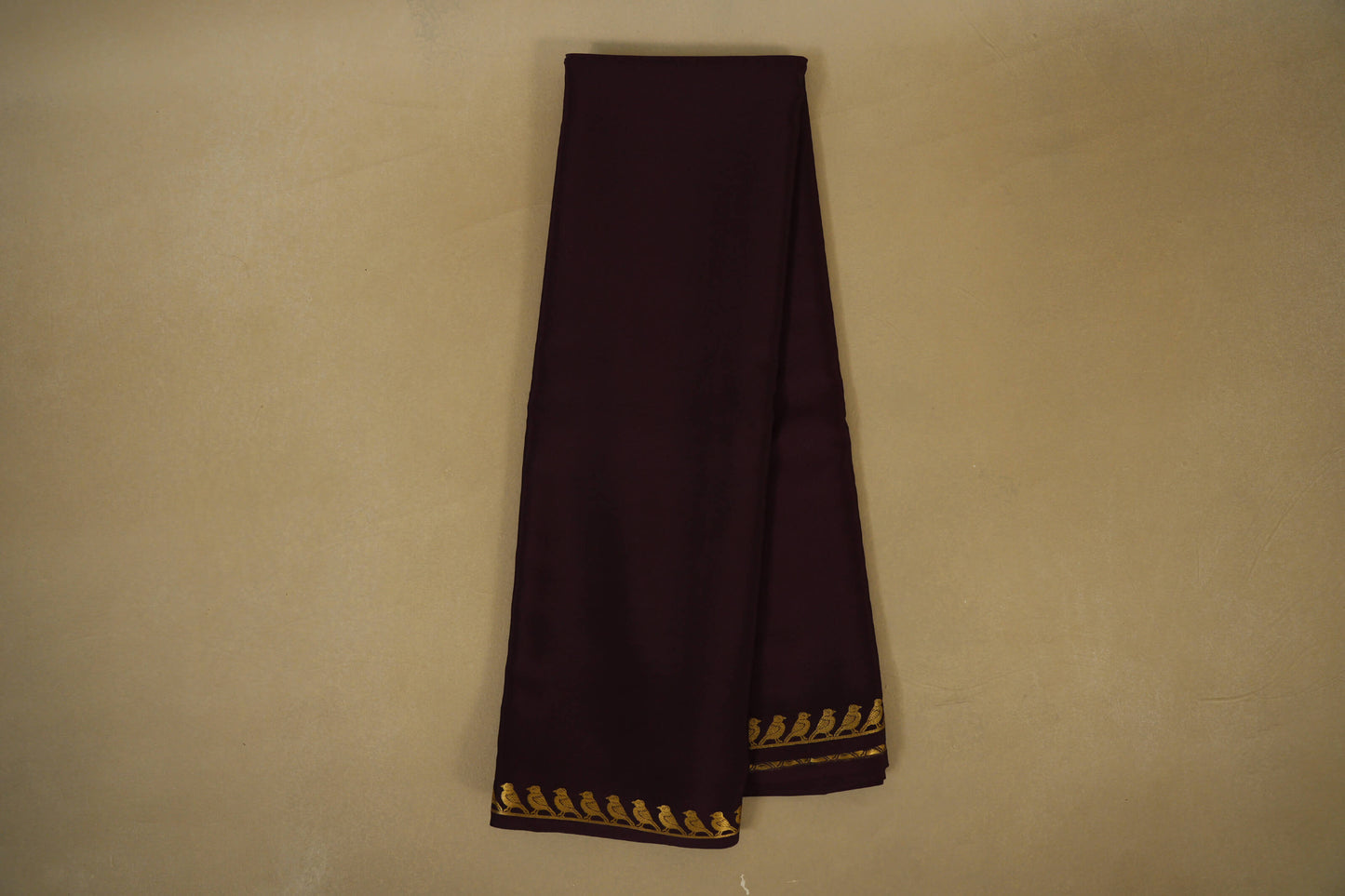 Online Deep Burgundy Mysore Silk Saree