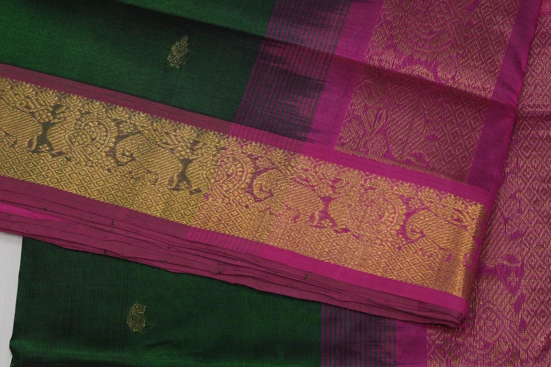 Online nine and half yards madisar silk cotton saree