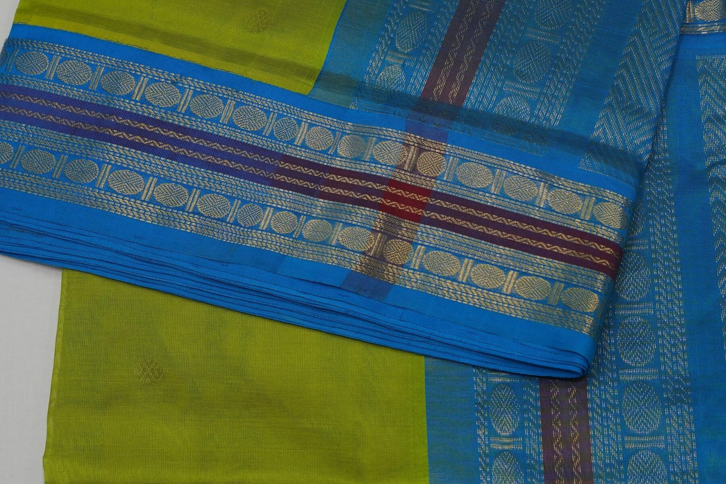 Online nine and half yards madisar silk cotton saree