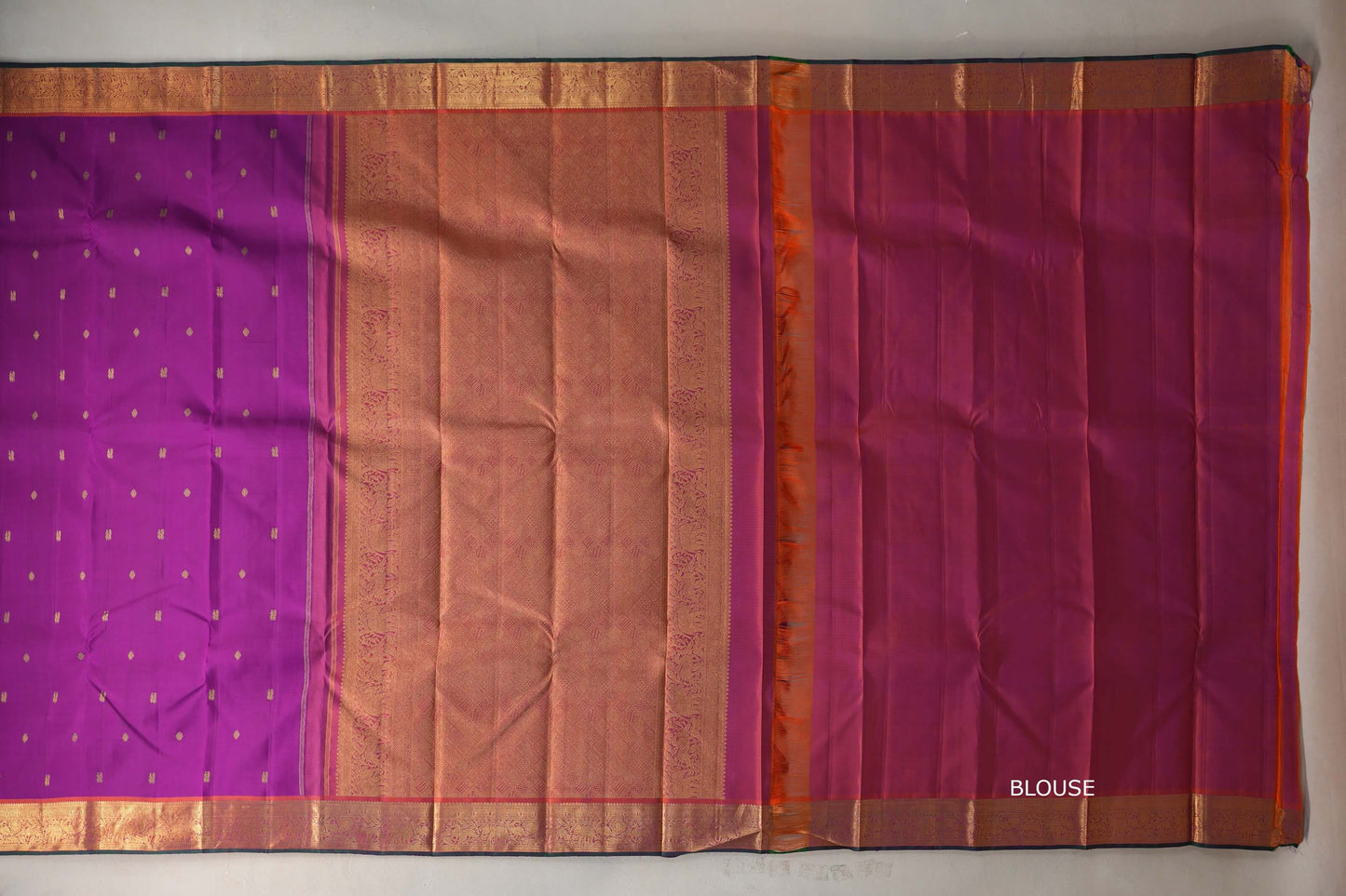 Deep Magenta Vintage Kanjivaram Silk Saree SS9547