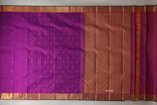 Deep Magenta Vintage Kanjivaram Silk Saree SS9547