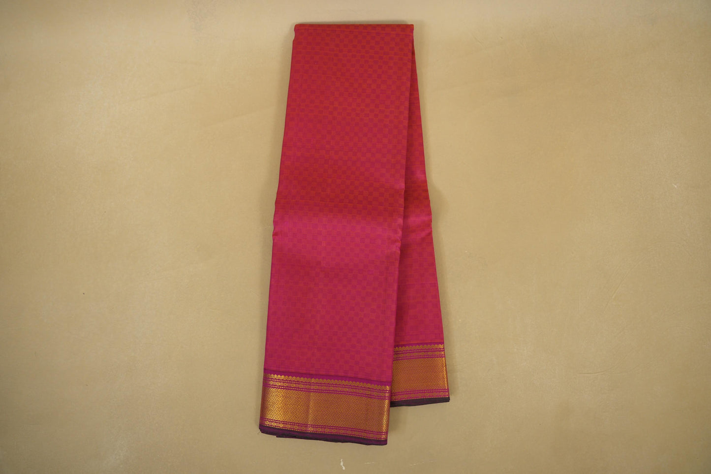 Rani Pink Vintage Kanjivaram Silk Saree  online