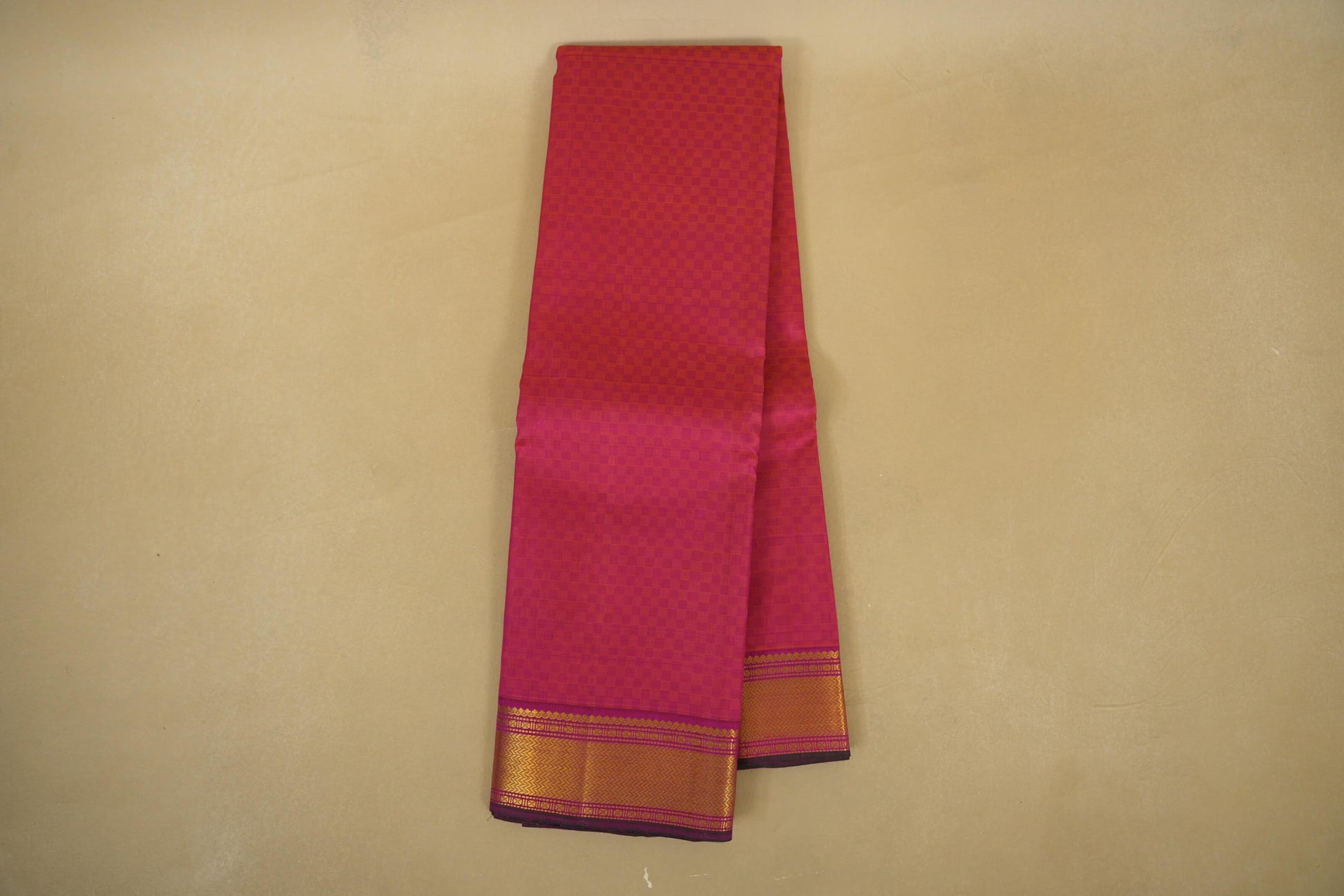 Rani Pink Vintage Kanjivaram Silk Saree  online