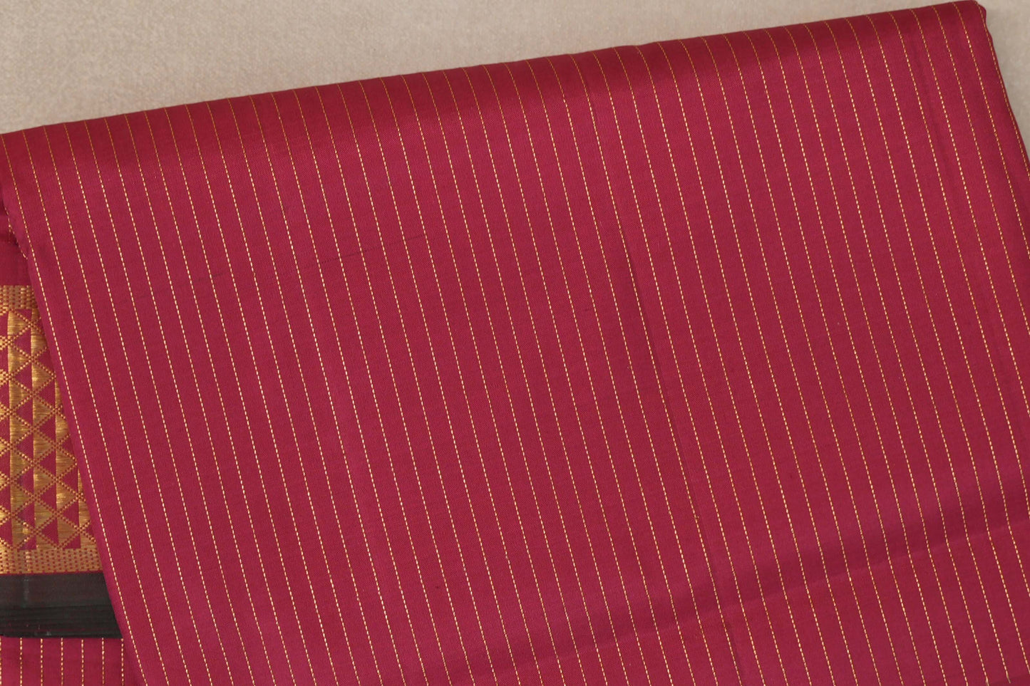 Maroon Ten Yards Silk Saree SS9560