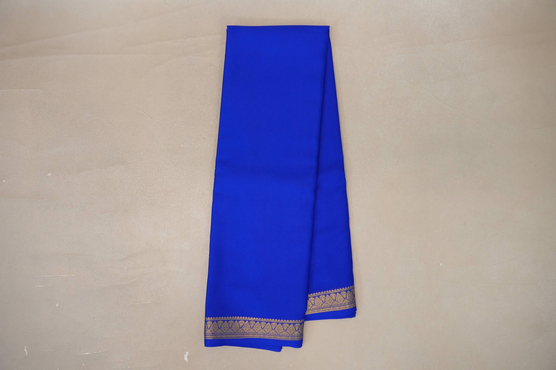 Online Royal Blue Mysore Silk Saree