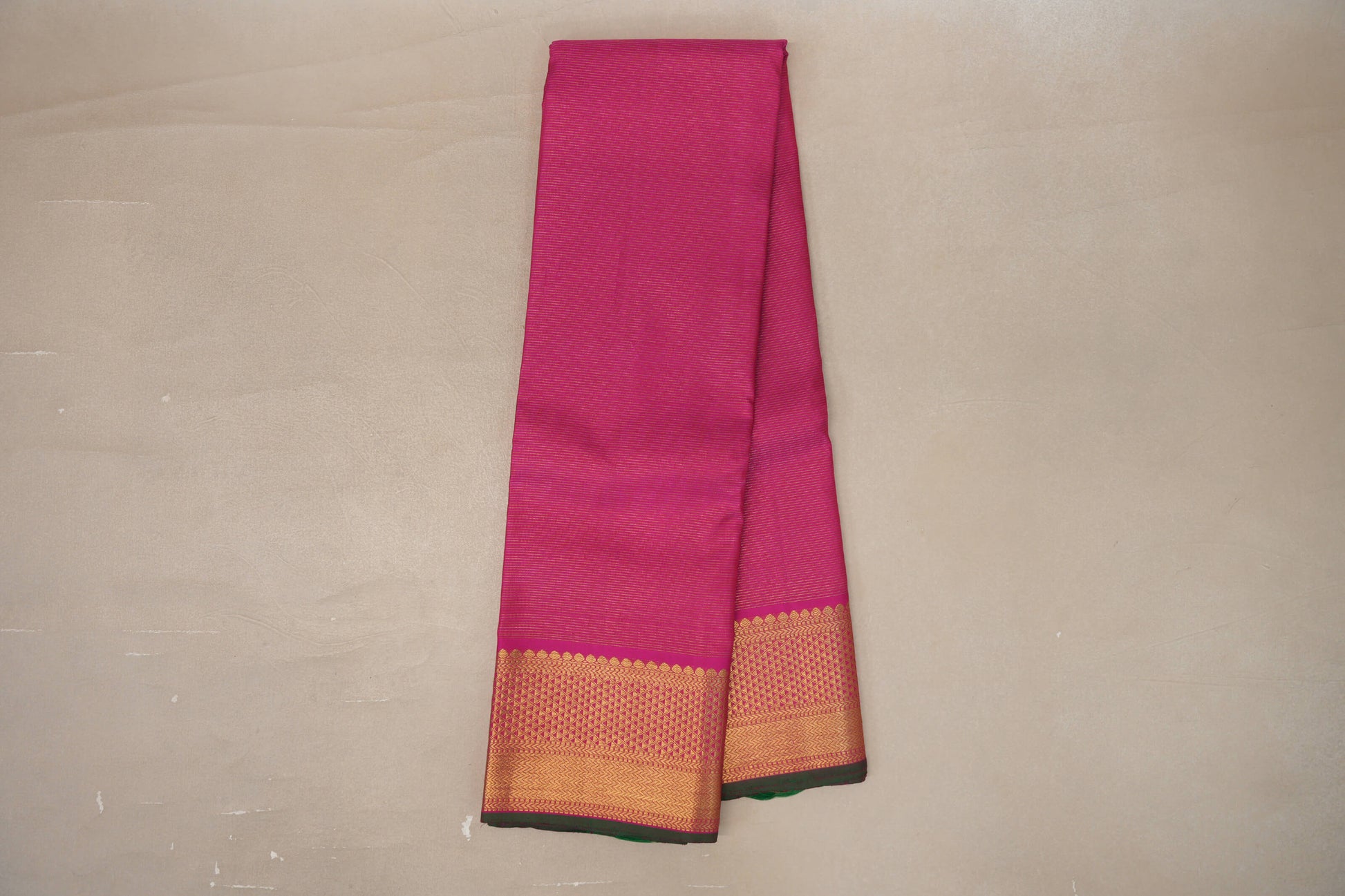 Online Bright Pink Vaira Oosi Vintage Kanjivaram Silk Saree