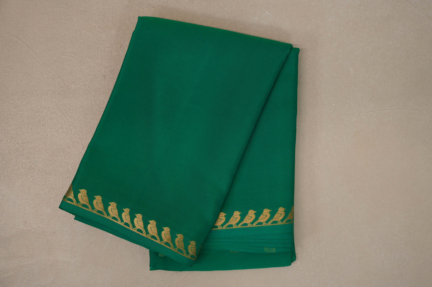 Emerald Green Mysore Silk Saree