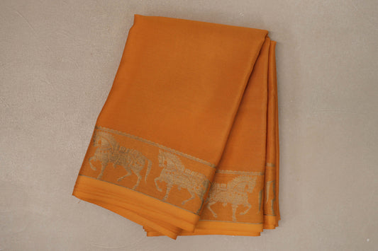 Oil Mustard Mysore Silk Saree