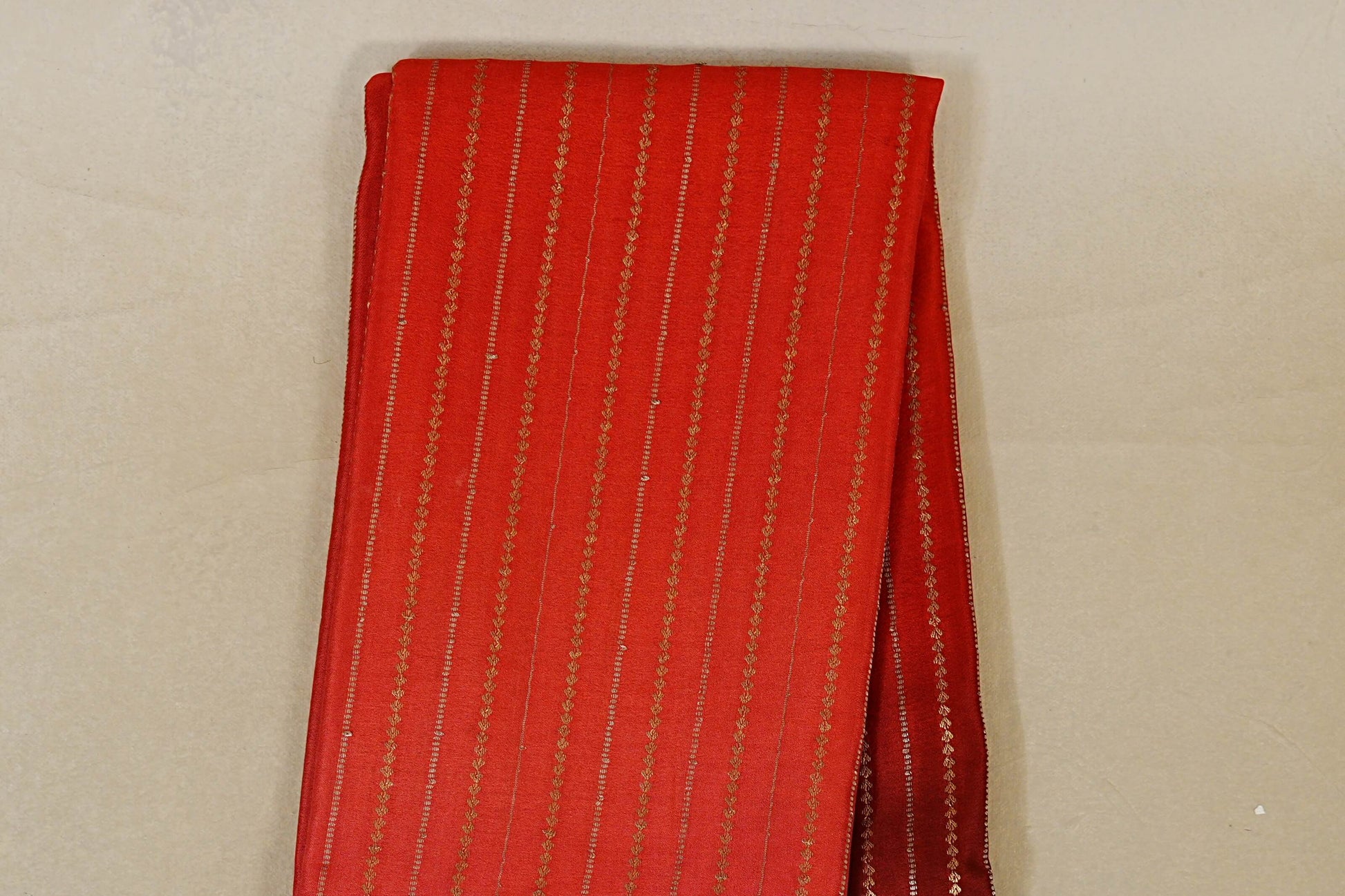 Dual Tone Deep Pink and Rust with Black Borders Mysore Silk Saree body zoom