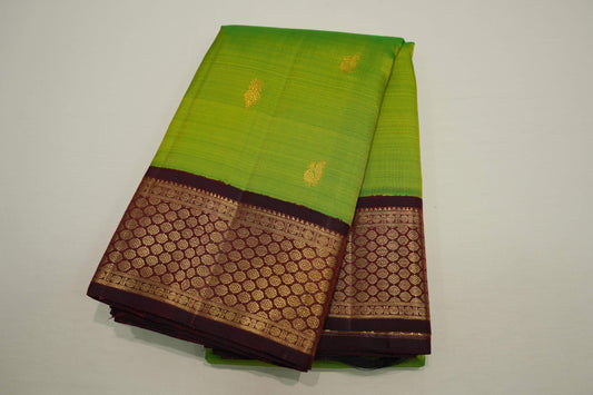 Floration green vintage kanchipuram silk saree
