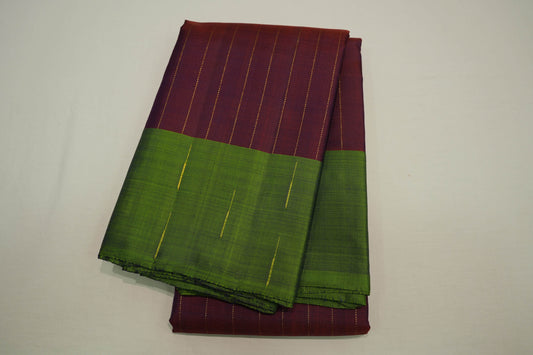 Maroon vintage kanchipuram silk saree