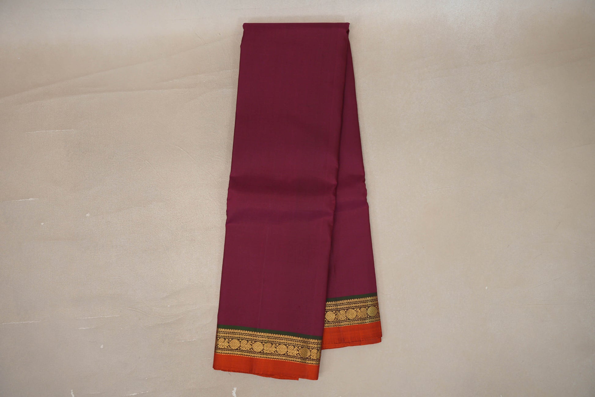 Online Deep Magenta Vintage Kanjivaram Silk Saree