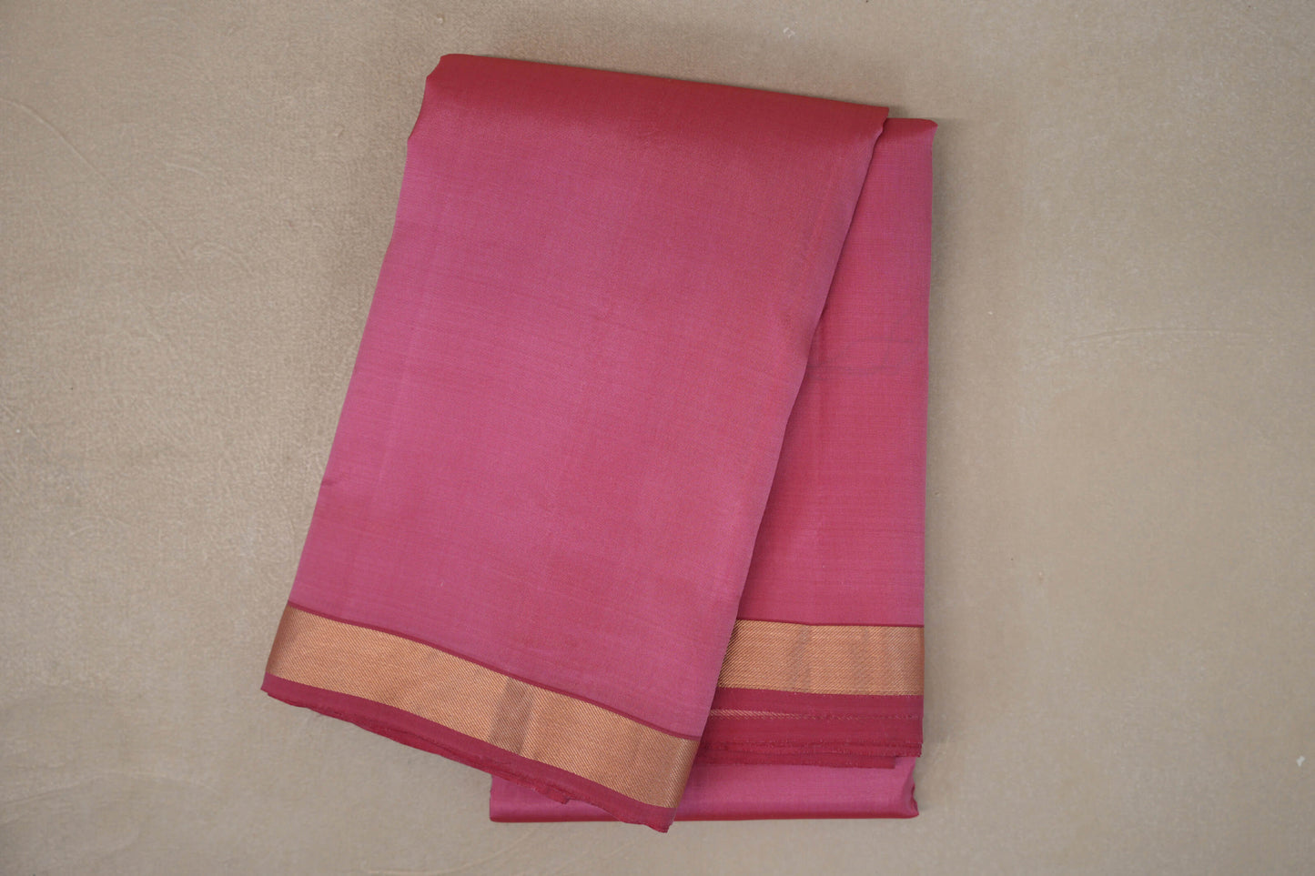 Rose Pink Light Weight Kanjivaram Silk Saree SS9630