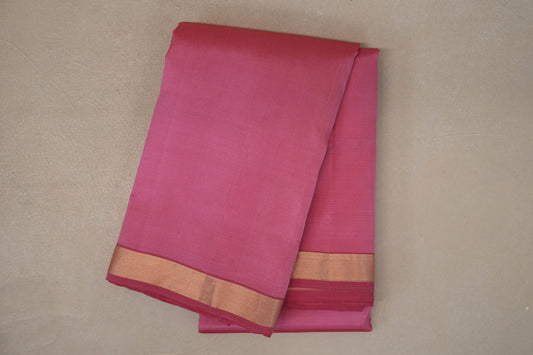 Rose Pink Light Weight Kanjivaram Silk Saree SS9630