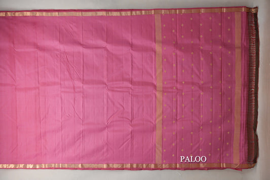 Rose Pink Light Weight Kanjivaram Silk Saree SS9630