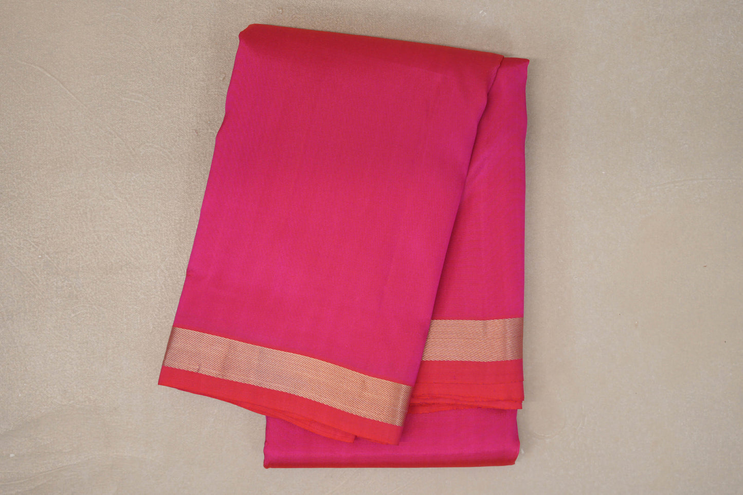 Orangish Pink Light Weight Kanjivaram Silk Saree