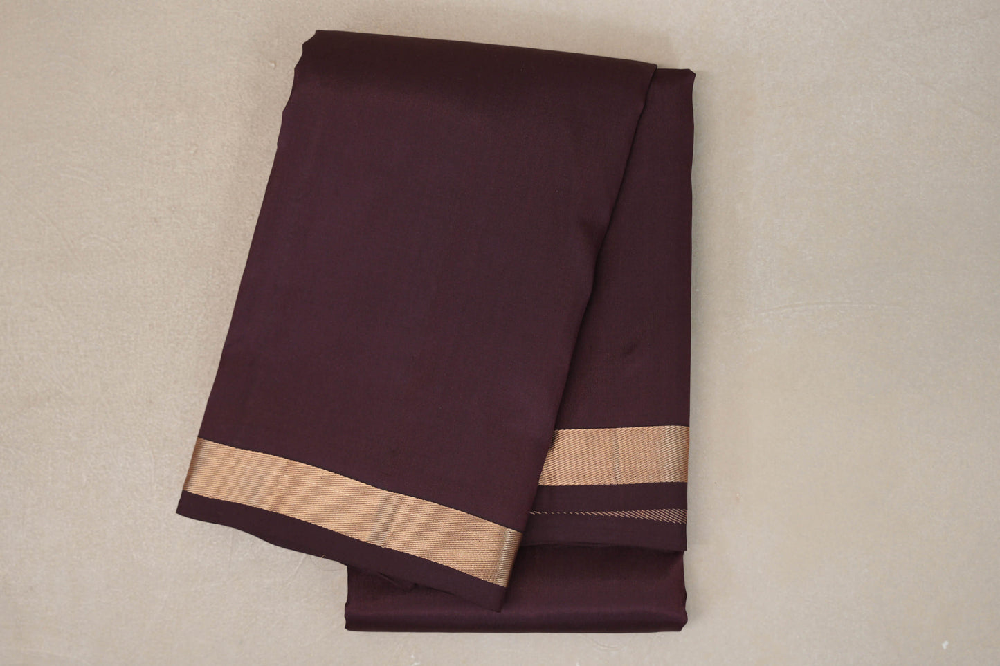 Dark Coffee Brown Light Weight Kanjivaram Silk Saree
