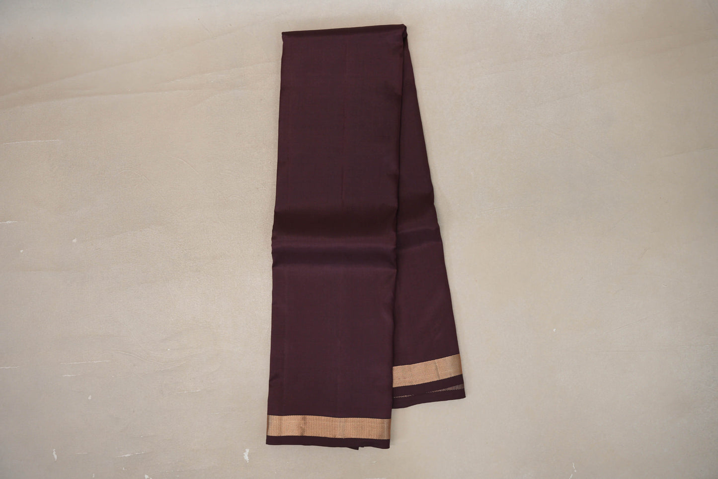 Online Dark Coffee Brown Light Weight Kanjivaram Silk Saree