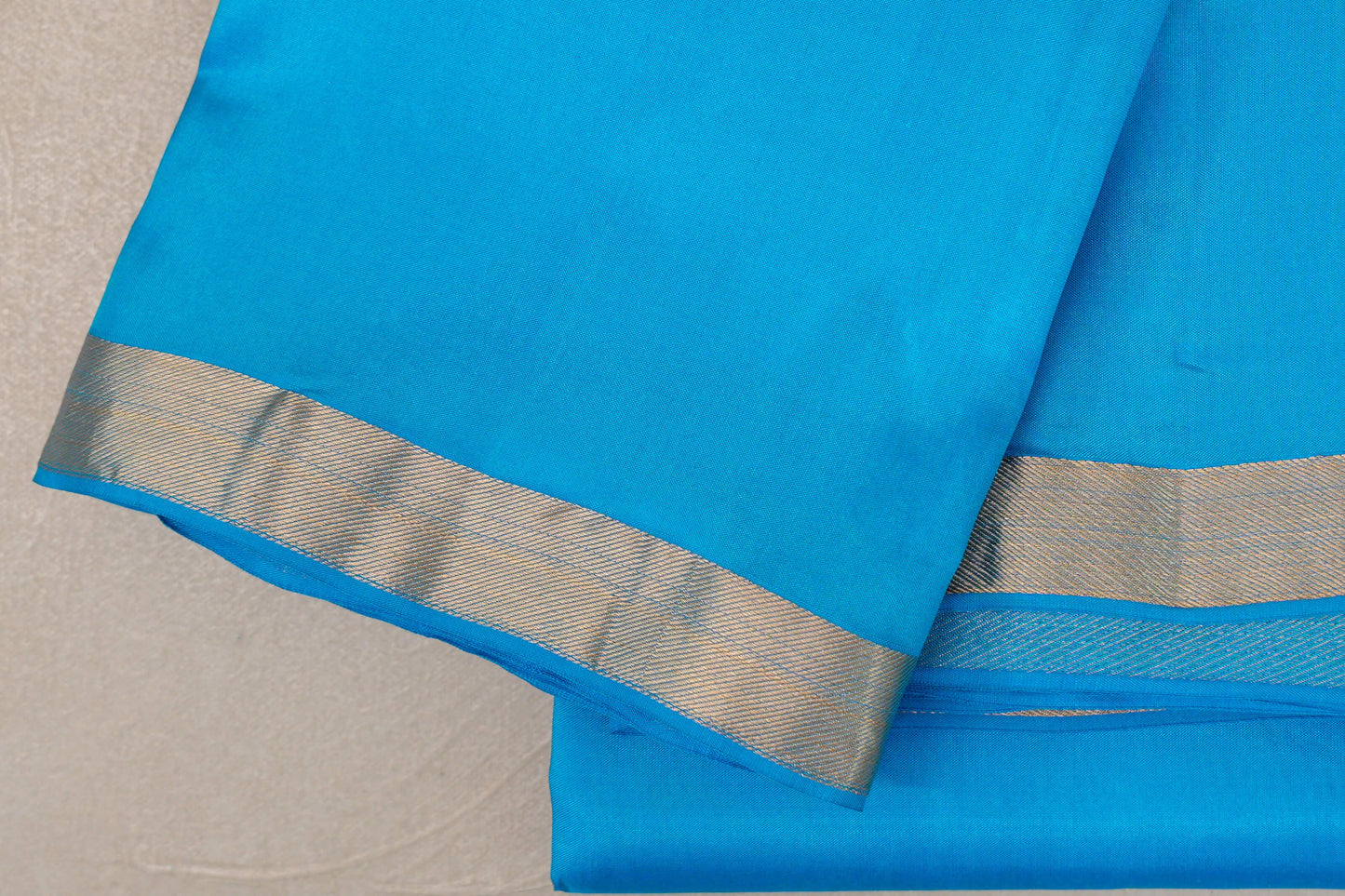 Sky Blue Light Weight Kanjivaram Silk Saree border