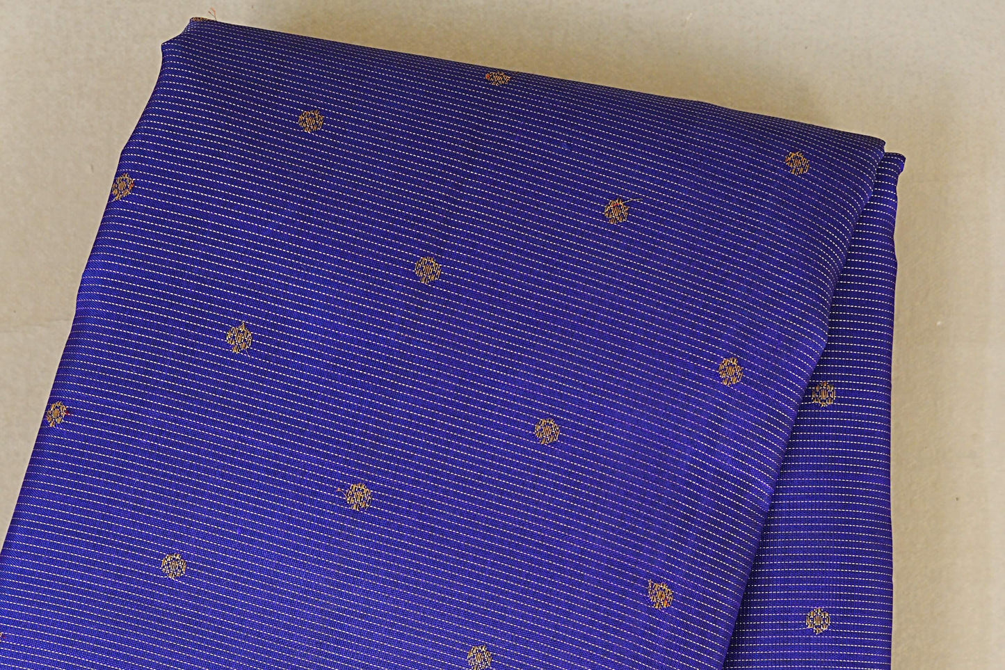 Royal Blue Heirloom Kanjivaram Silk Saree  body zoom