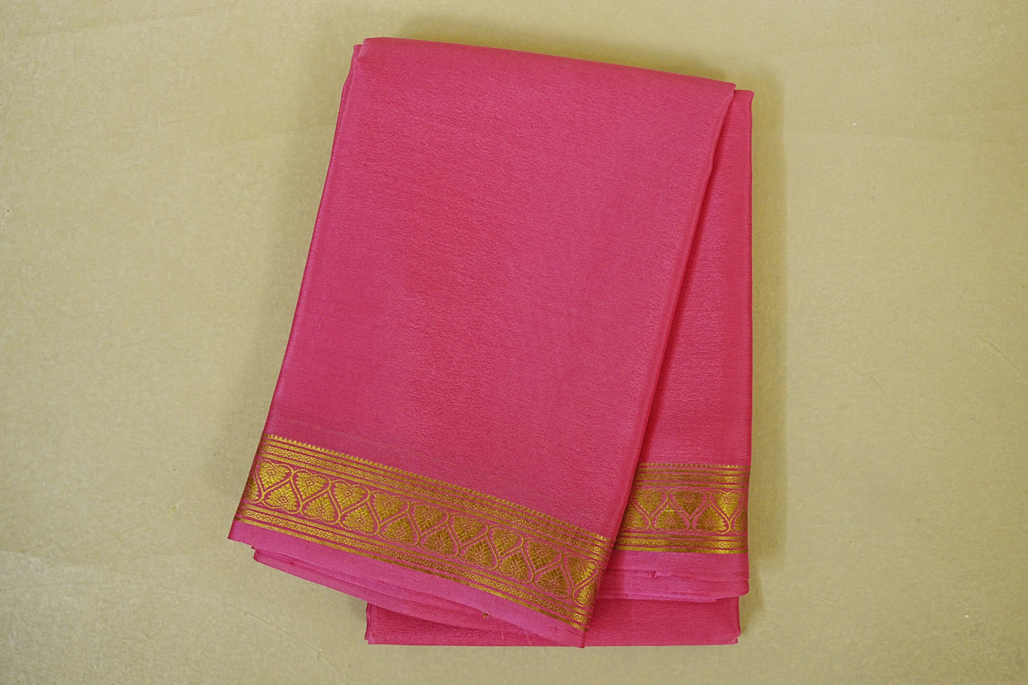 Pink Mysore Silk Saree