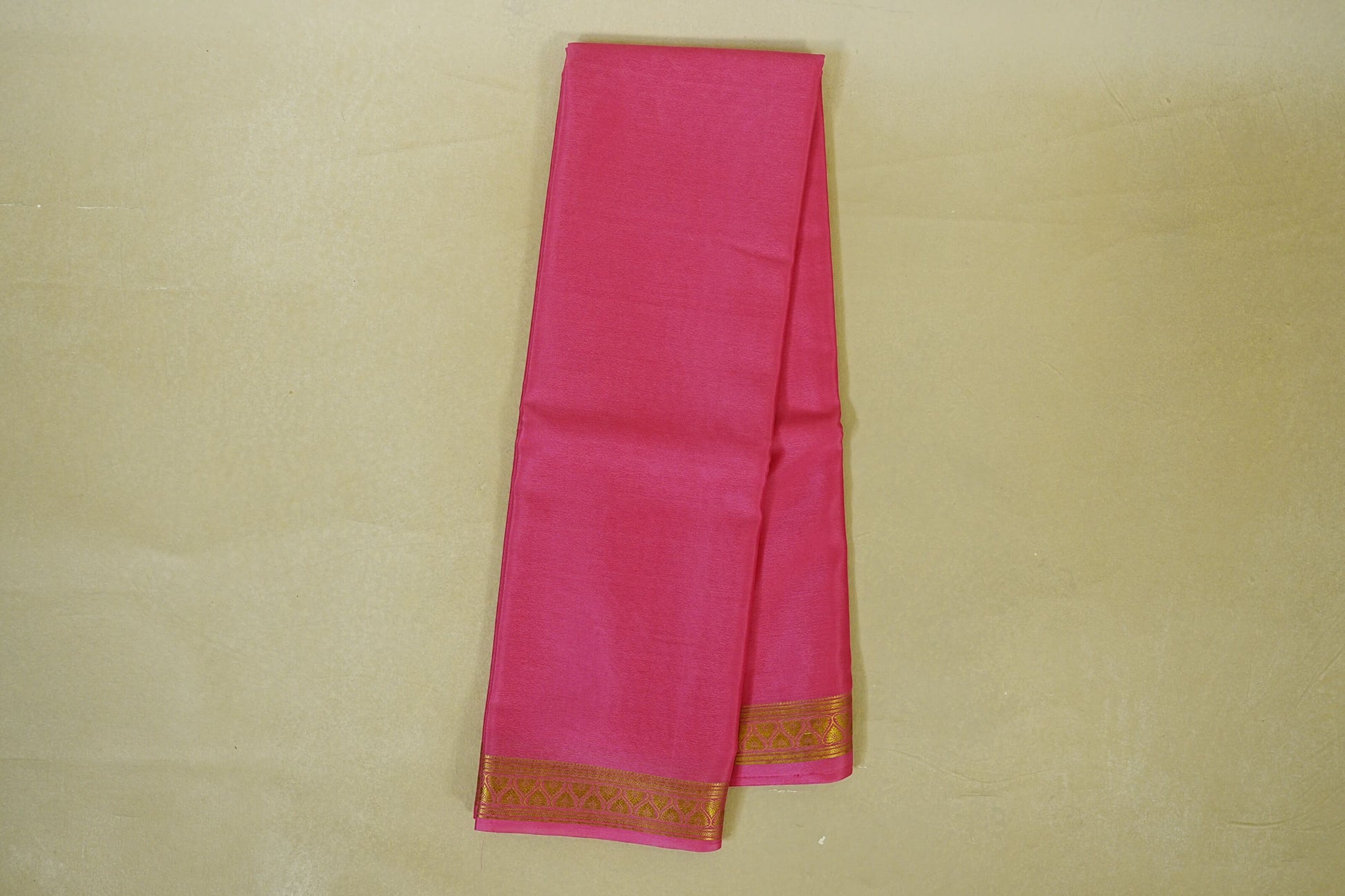 Pink Mysore Silk Saree