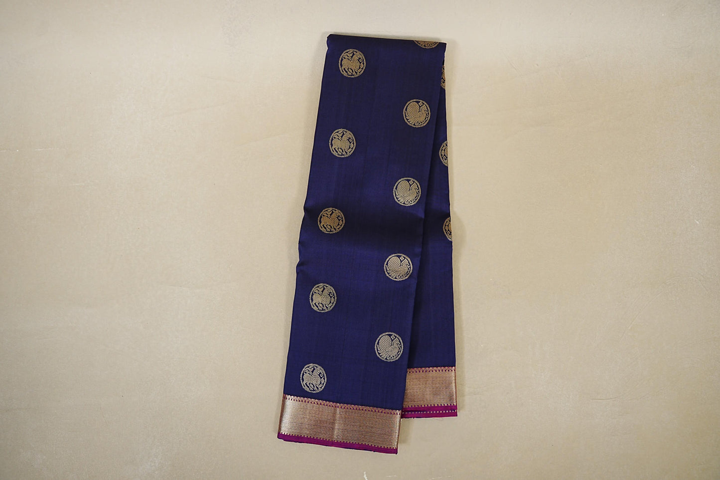 Deep Royal Blue Vintage Kanjivaram Silk Saree online