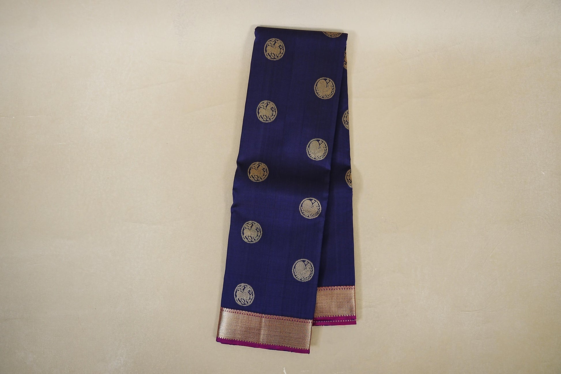 Deep Royal Blue Vintage Kanjivaram Silk Saree online