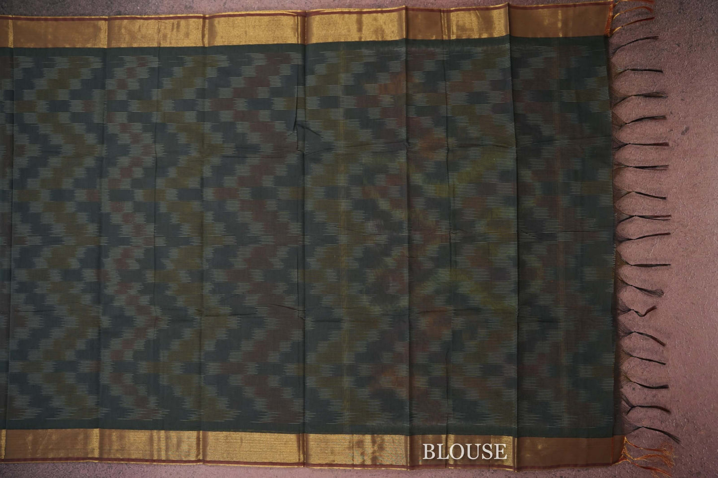 Online semi tussar silk saree blouse