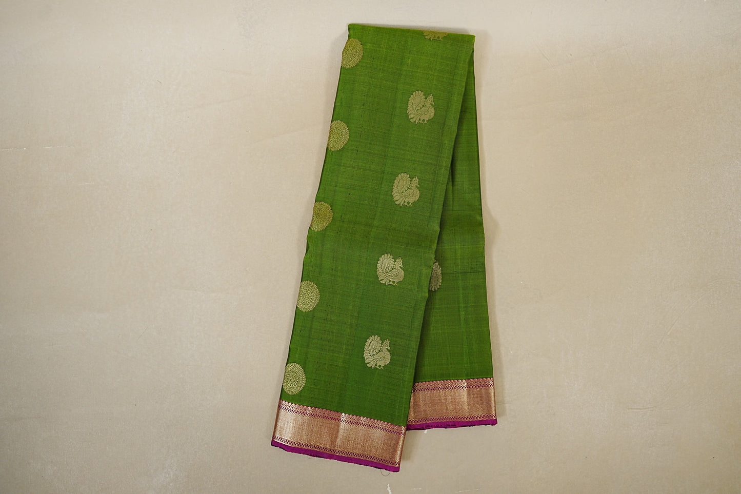 Parrot Green Vintage Kanjivaram Silk Saree online