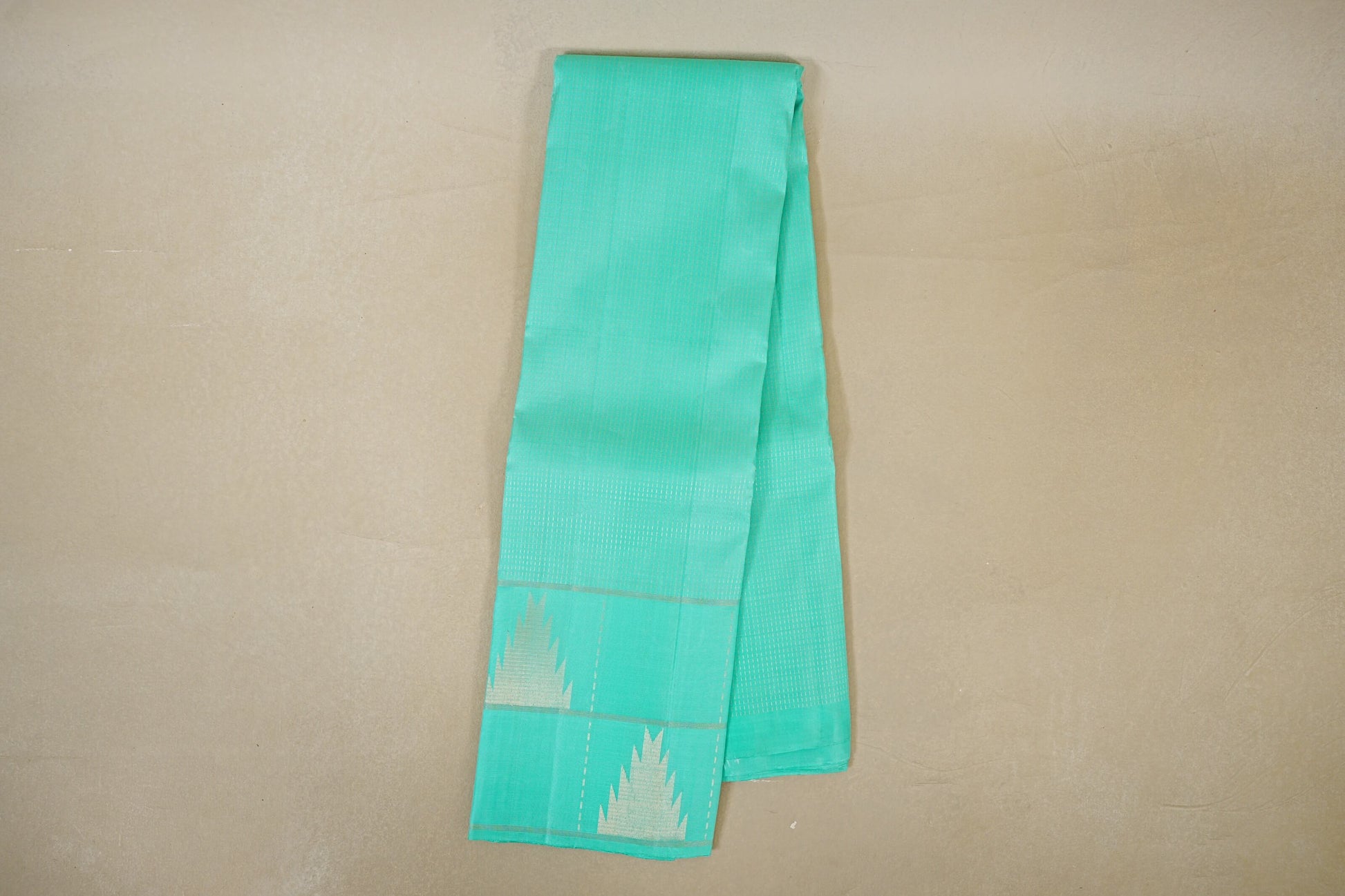 Aqua Green Light Weight Kanchipuram Silk Saree online