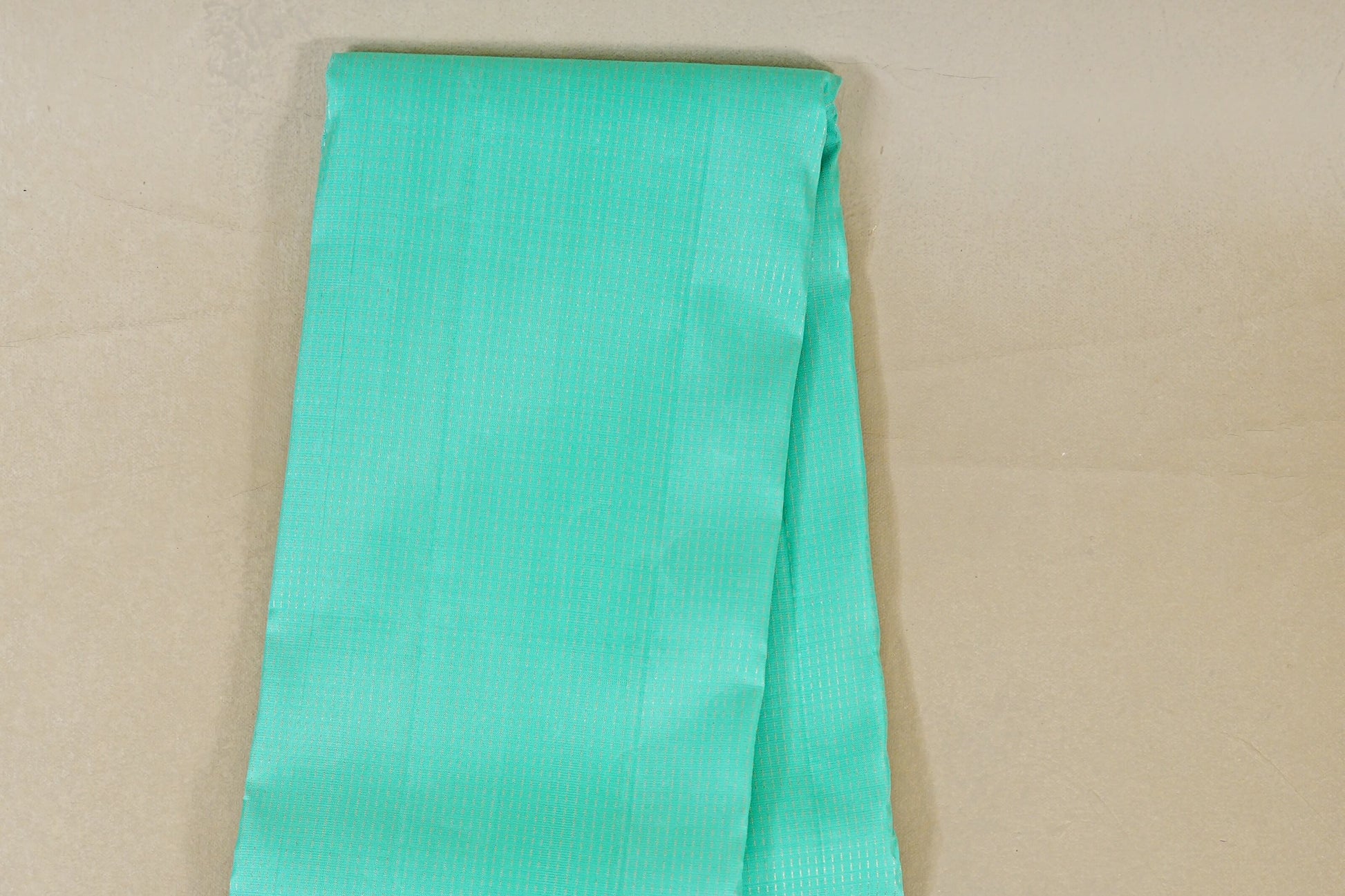 Aqua Green Light Weight Kanchipuram Silk Saree  body zoom