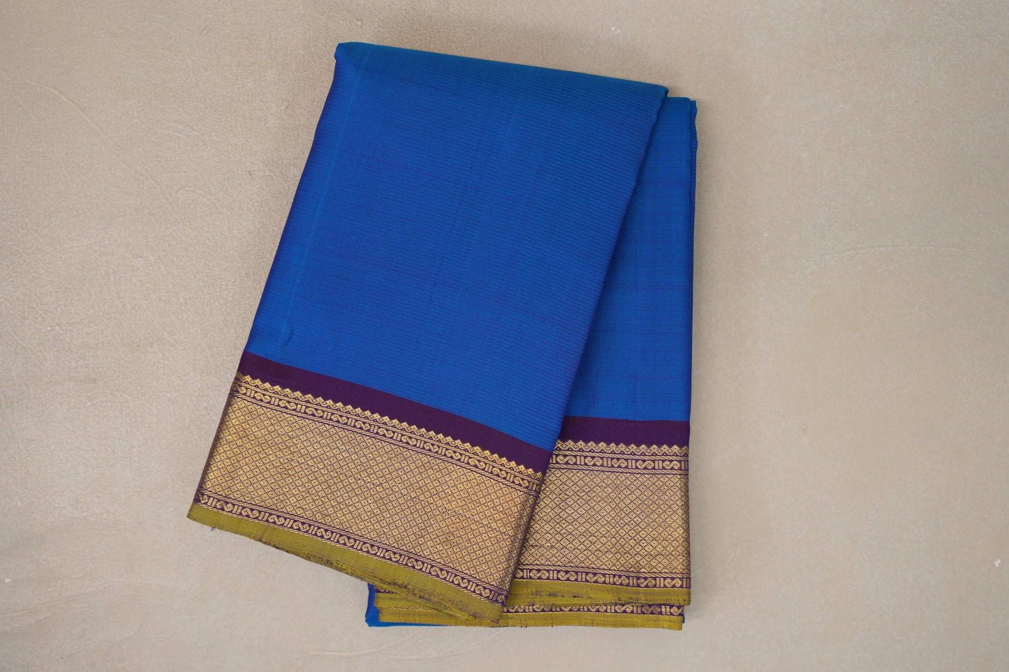 Classic Blue Vintage Kanjivaram Silk Saree SS9681