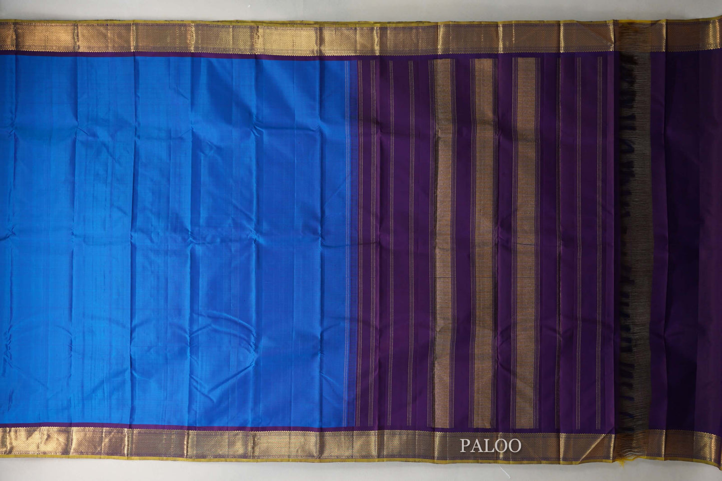 Classic Blue Vintage Kanjivaram Silk Saree SS9681