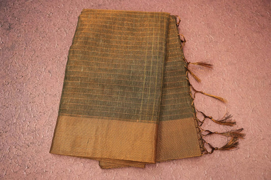 Semi linen saree SS7447