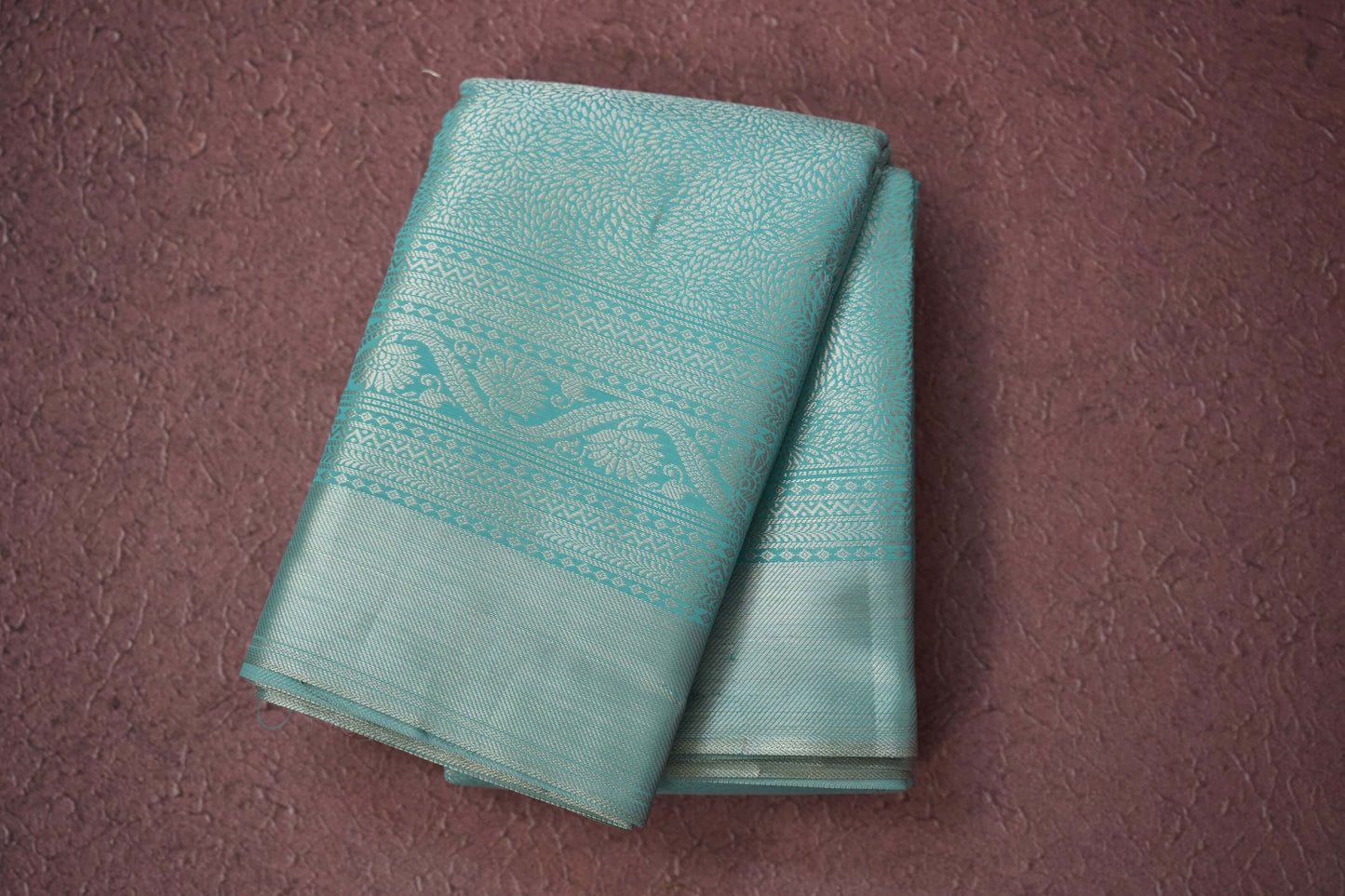 Sky Blue semi silk saree