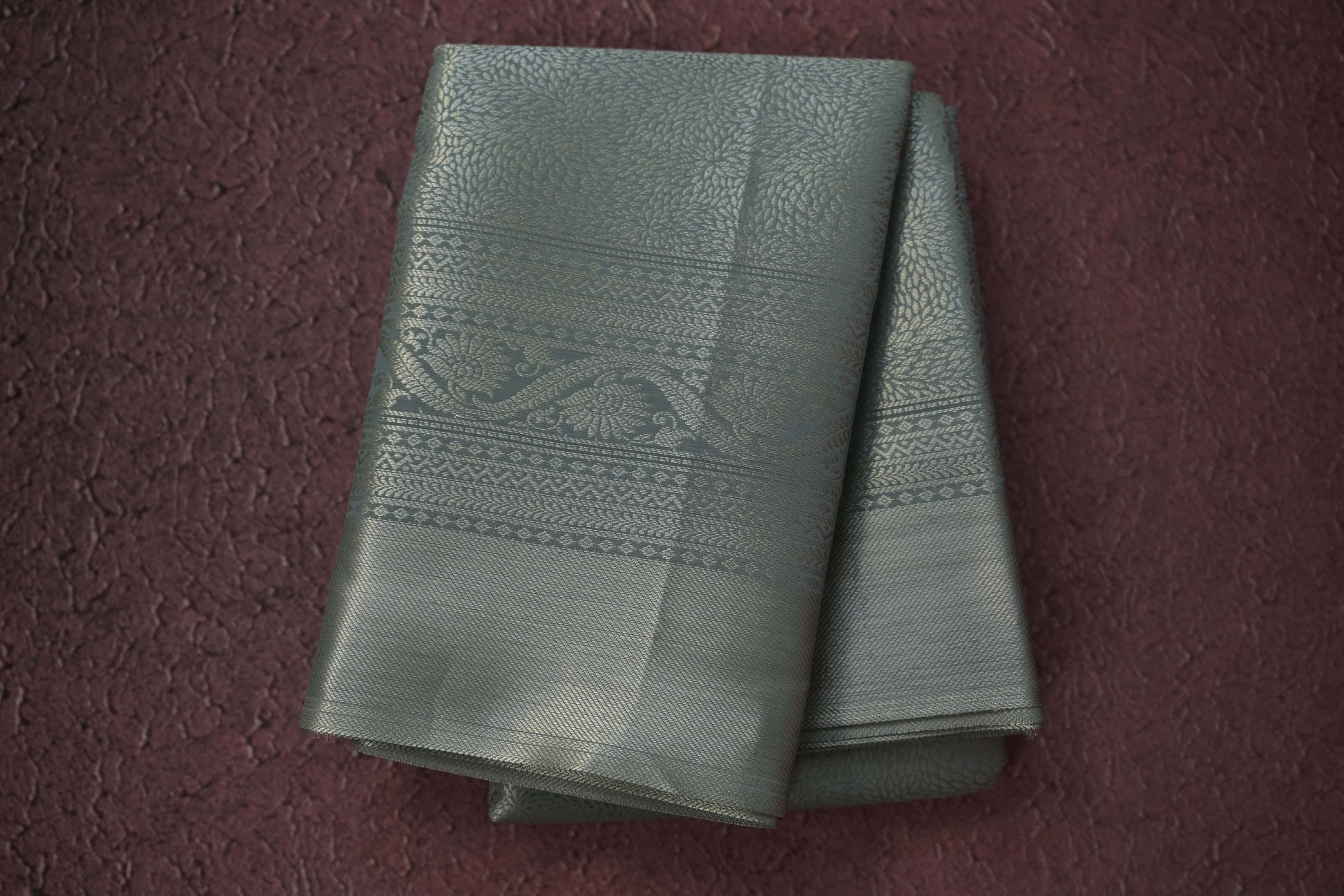 Blue/Grey semi silk saree