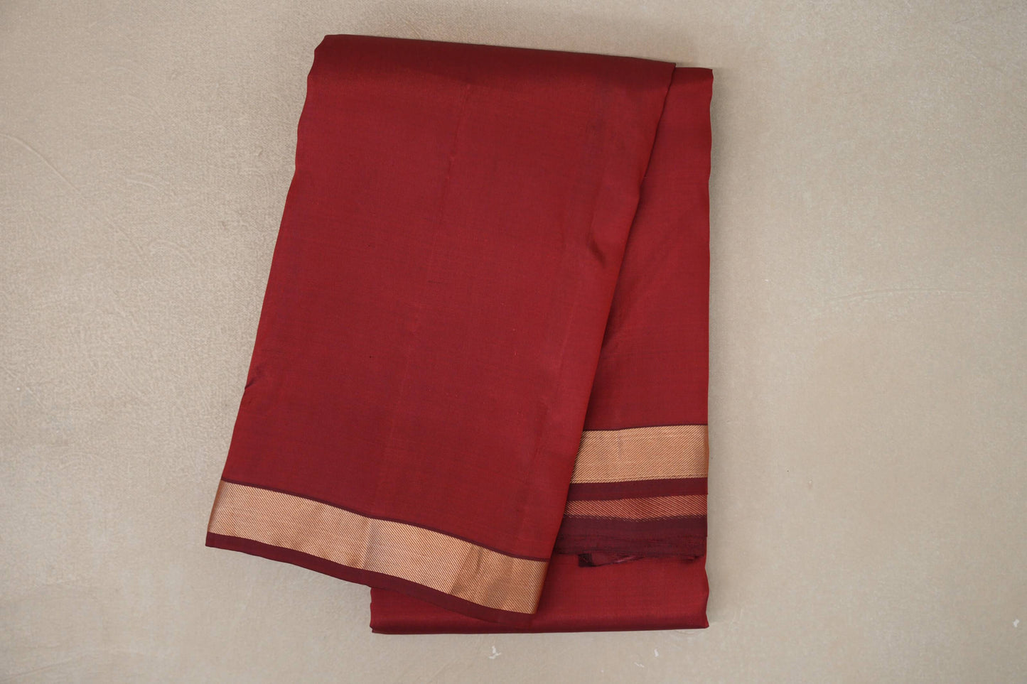 Deep Red Light Weight Kanjivaram Silk Saree