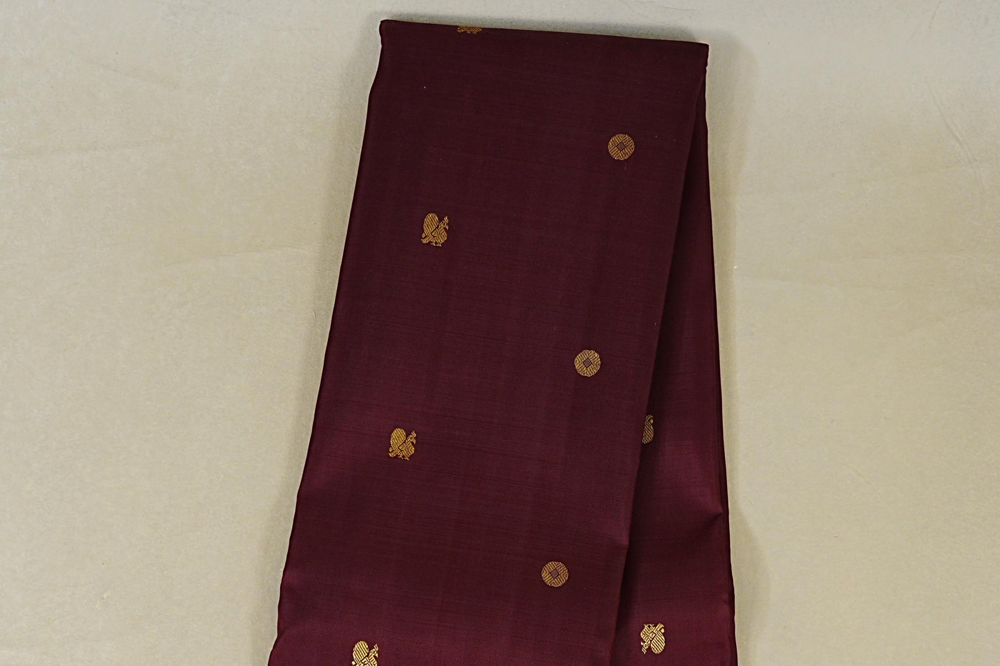  Deep Wine Maroon  Kanjivaram Silk Saree  nbody zoom