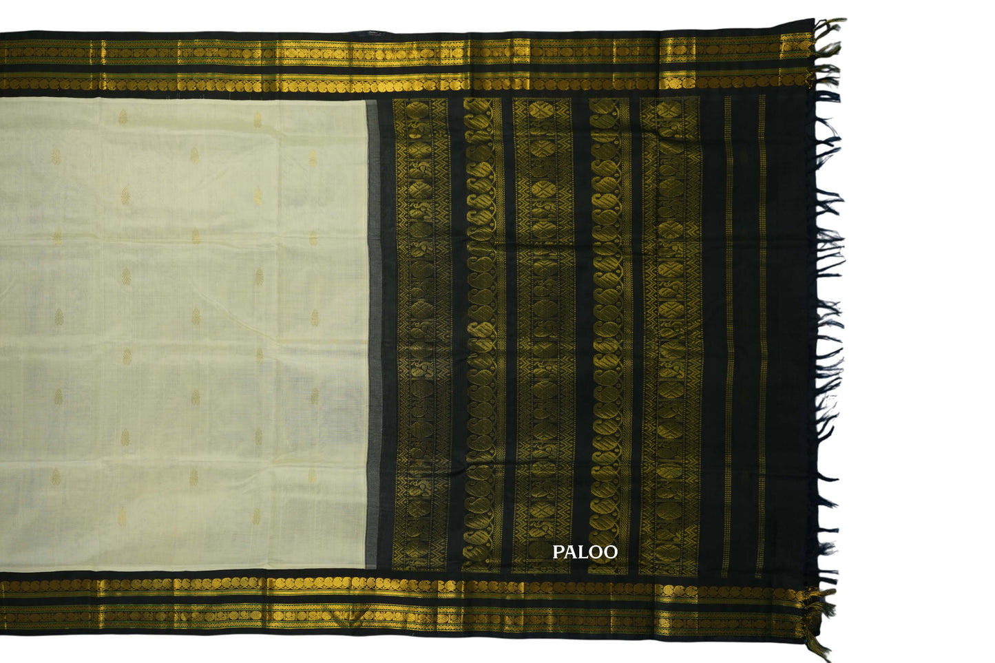 vintage silk cotton saree paloo