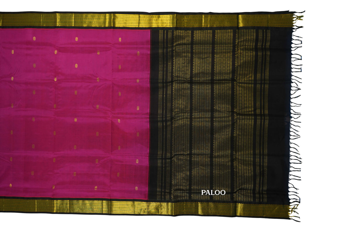 vintage silk cotton saree paloo