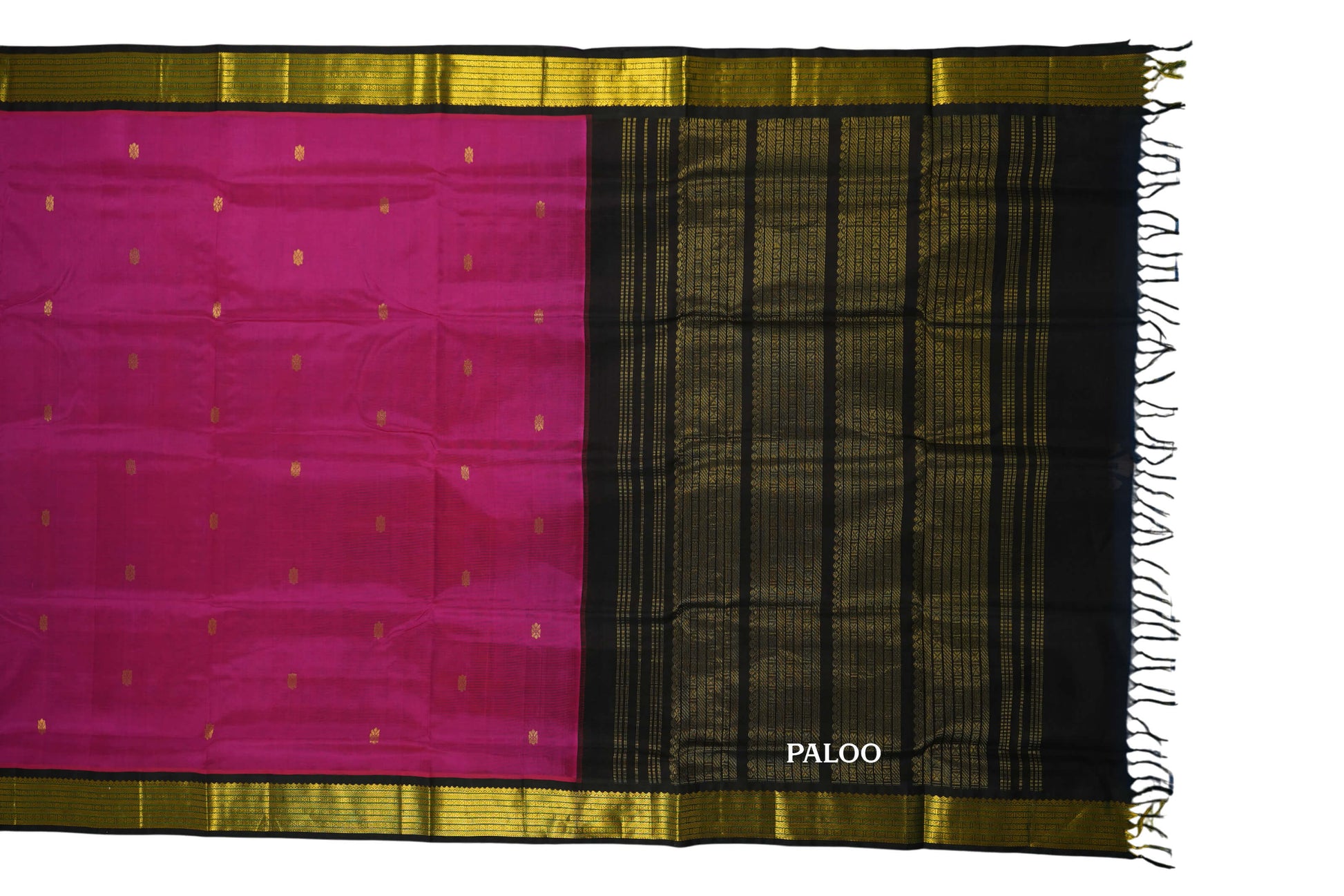 vintage silk cotton saree paloo