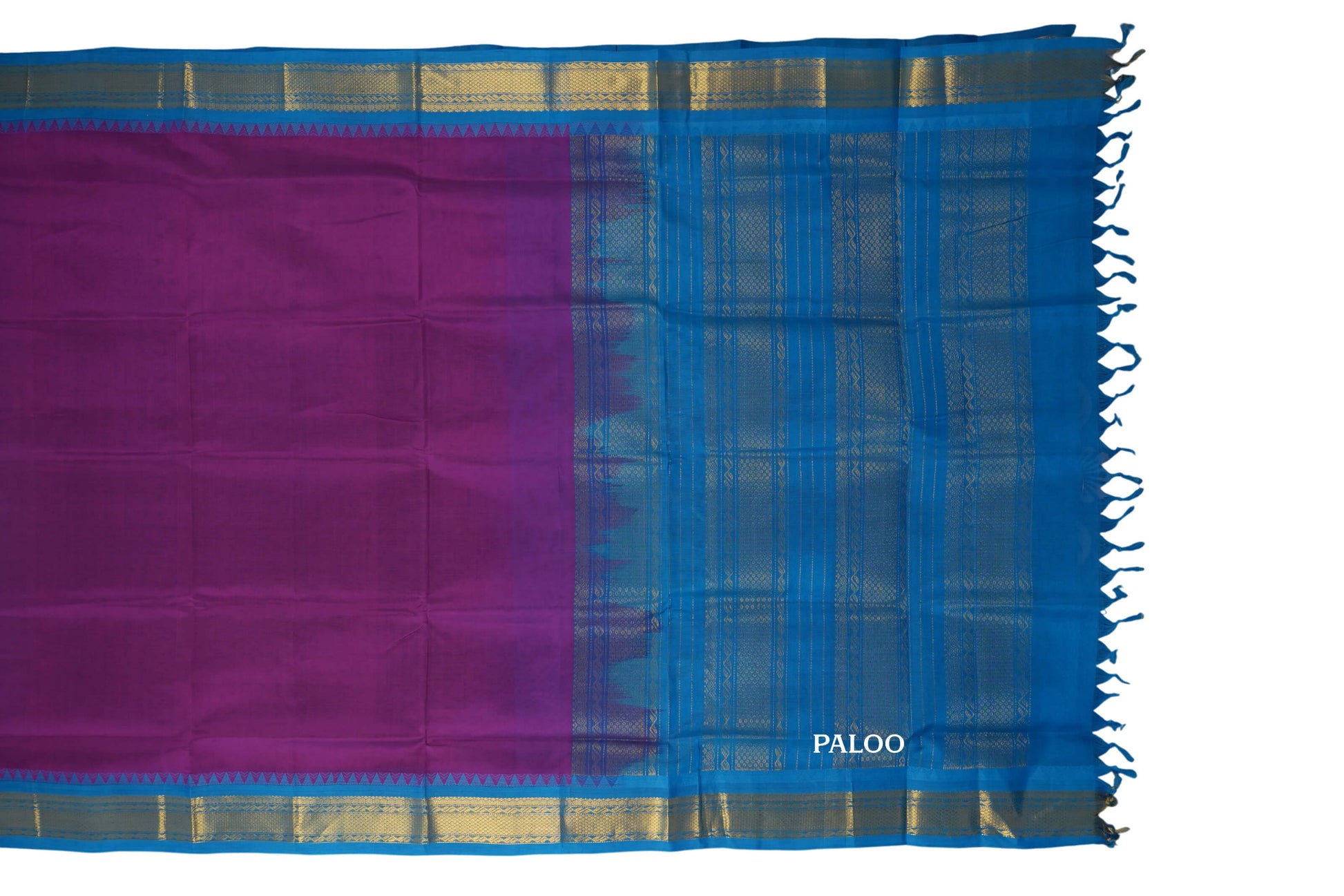 vintage silk cotton saree paloo