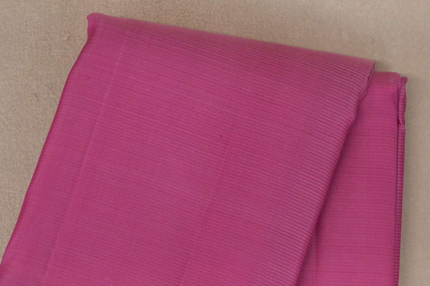 Dusty Rose Pink with Deep Magenta with Deep Orange Selvedge Borders Vintage Kanjivaram Silk Saree body