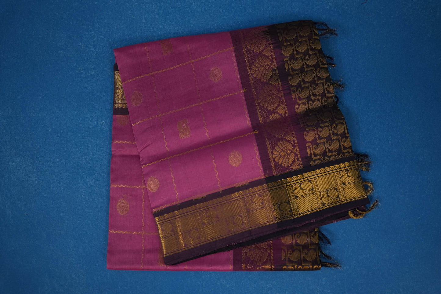 Online pink vintage silk cotton saree