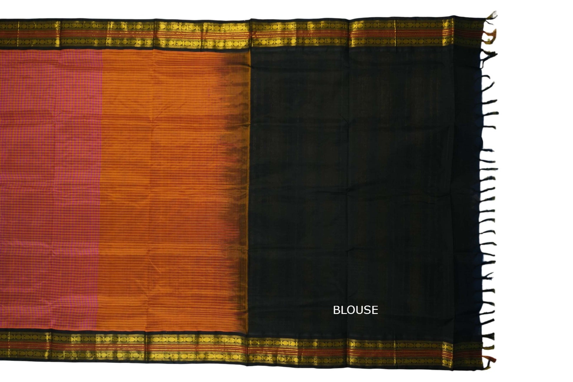 vintage silk cotton saree blouse