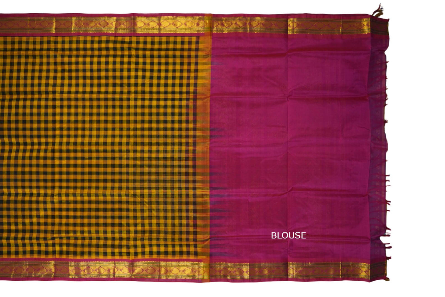 vintage silk cotton saree blouse