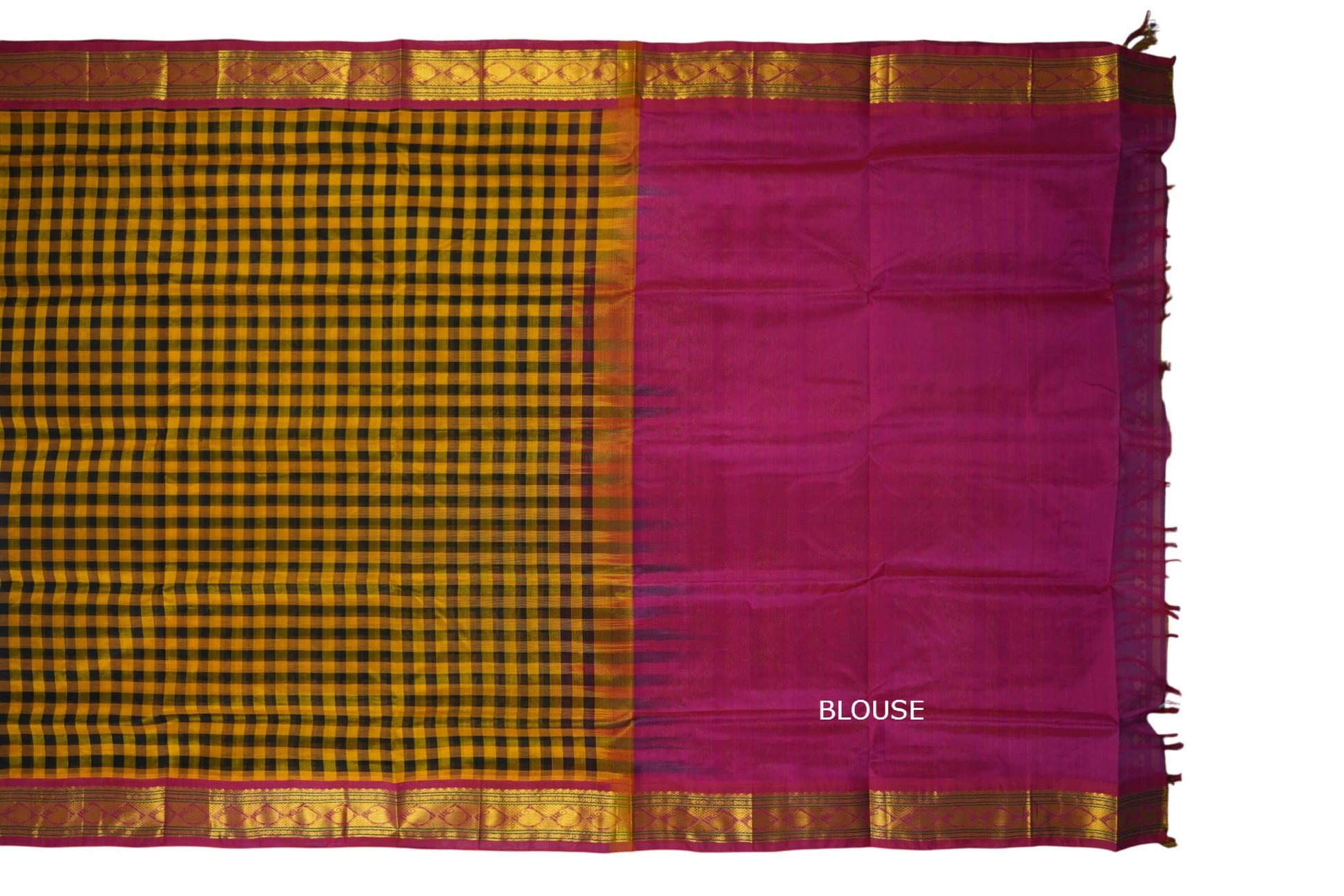 vintage silk cotton saree blouse