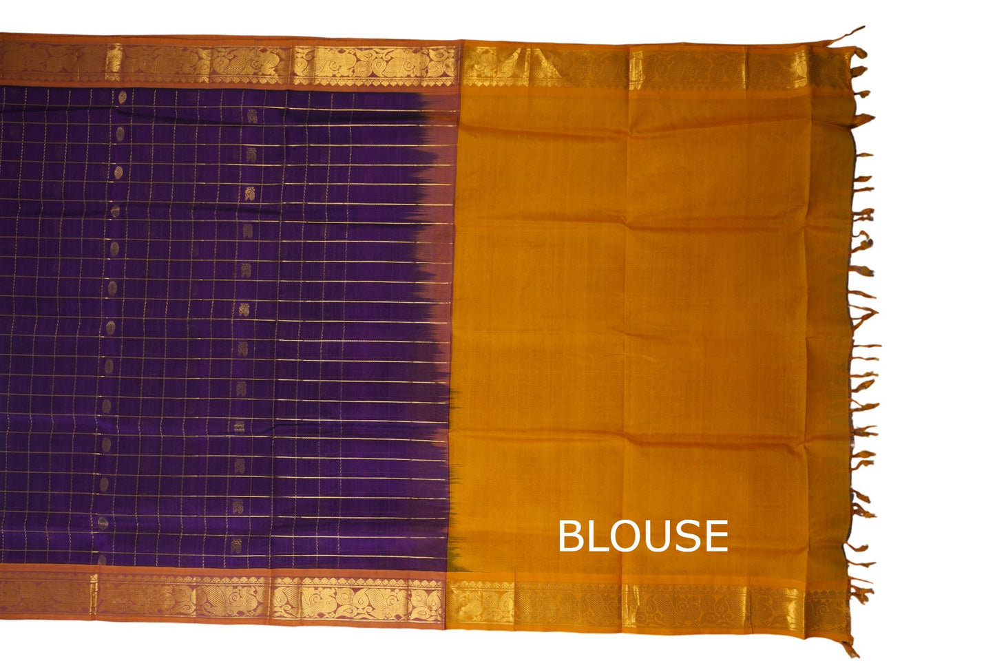 vintage silk cotton saree blouse